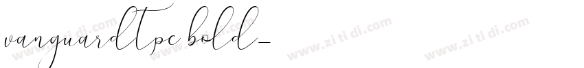 vanguardtpc bold字体转换